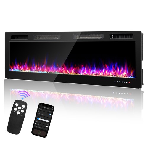Electric fireplace wall - 60'',